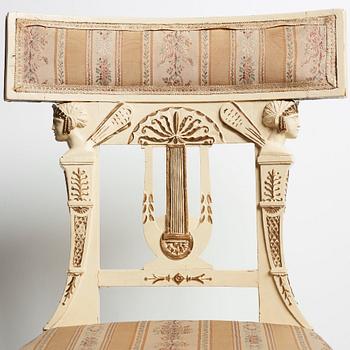 STOLAR, ett par, Carl Christoffer Gjörwells art (1766-1837), sengustavianska, 1800-talets början.