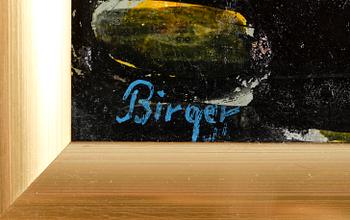 BIRGER BIRGER-ERICSON, olja på pannå, signerad.