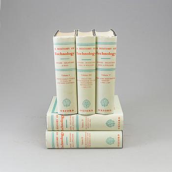 5 books "A history of technology" volume I-V.