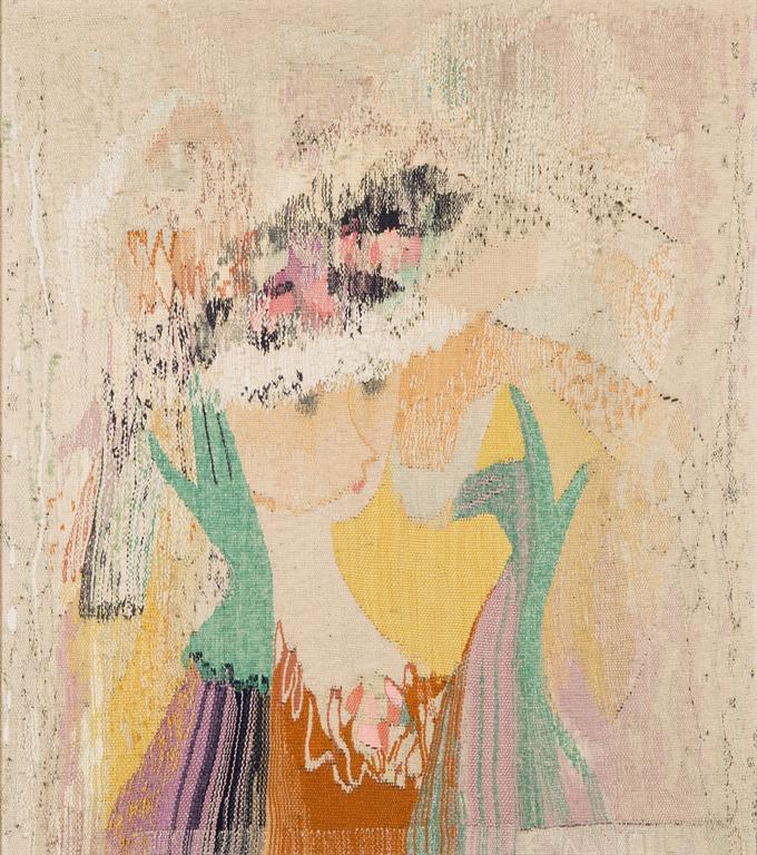 Eva Anttila, a 1950's tapestry sigened Eva Anttila.