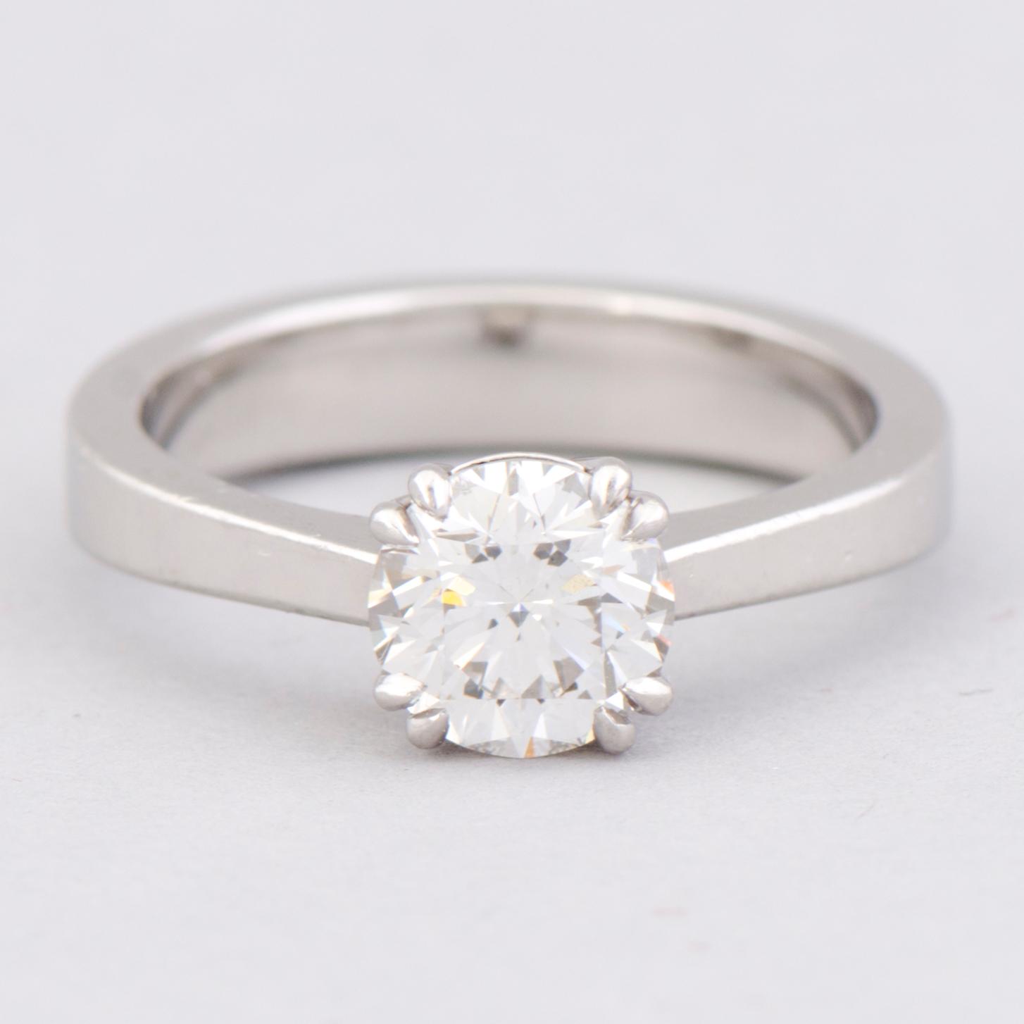 A RING, brilliant cut diamond, platinum. Kulmala, Helsinki 2016.