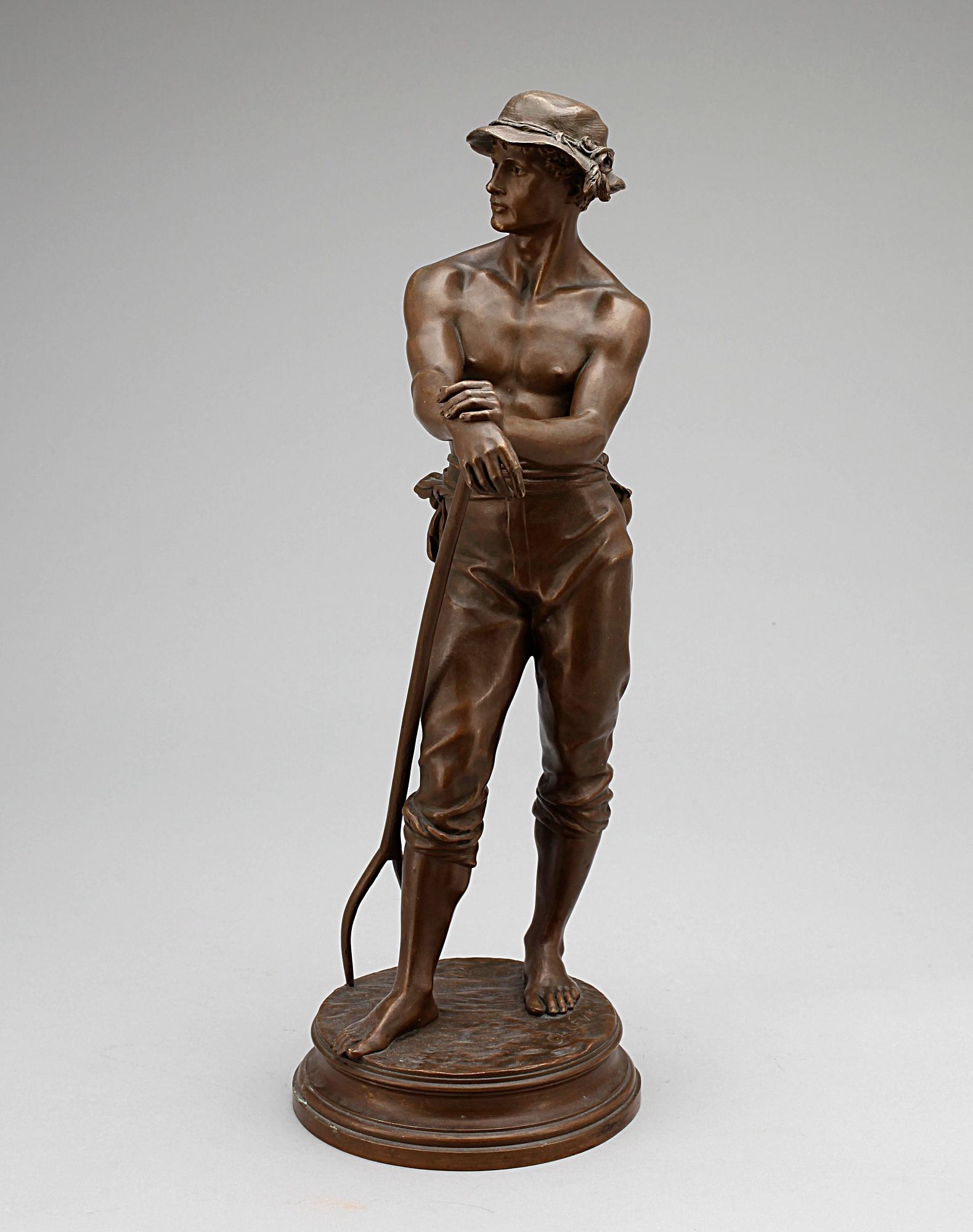 CHARLES OCTAVE LEVY, brons, sign samt med gjutarstämpel.