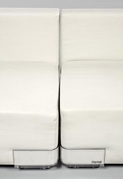 SOFFA, 3 delar, "Plastics Duo Sofa", Piero Lissoni, Carlo Tamborini, Kartell, 2000-tal.