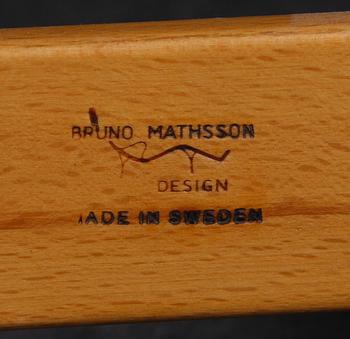 KARMSTOL, "Eva", Bruno Mathsson, Firma Karl Mathsson Värnamo. Brännmärkt.