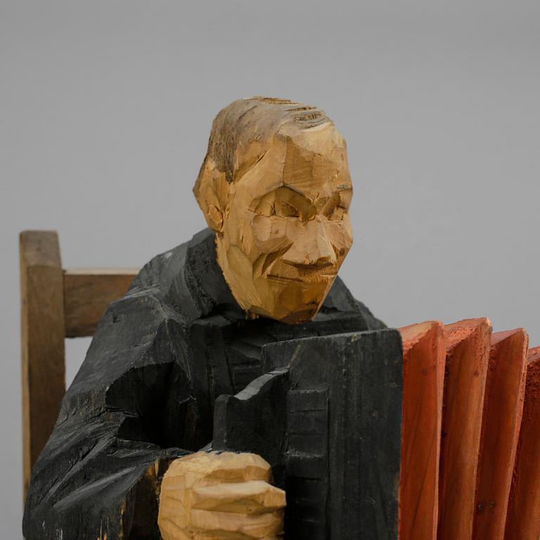 AXEL PETERSSON DÖDERHULTARN, träskulptur, signerad.