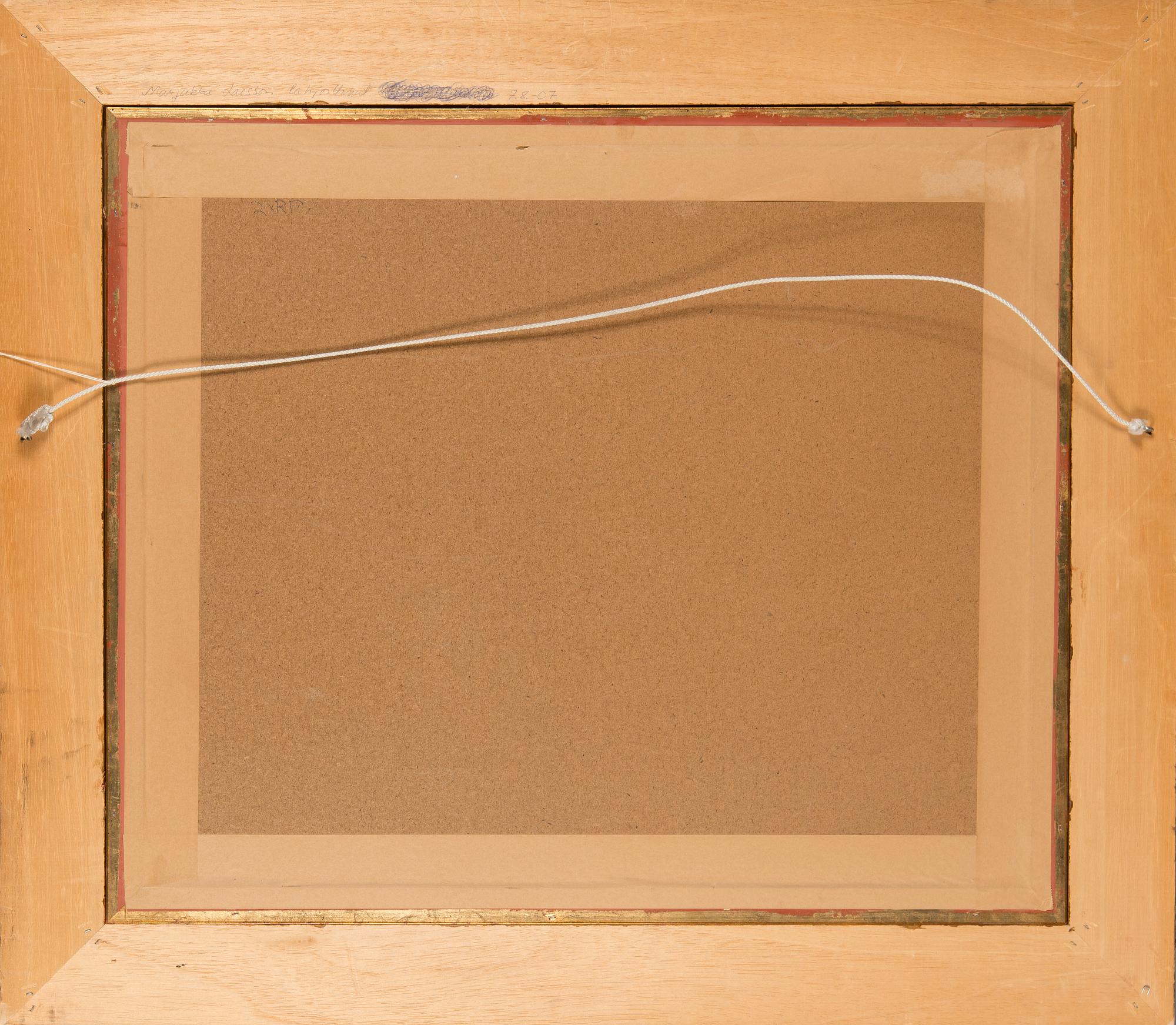 Jukka Saarinen, olja på pannå, signerad.