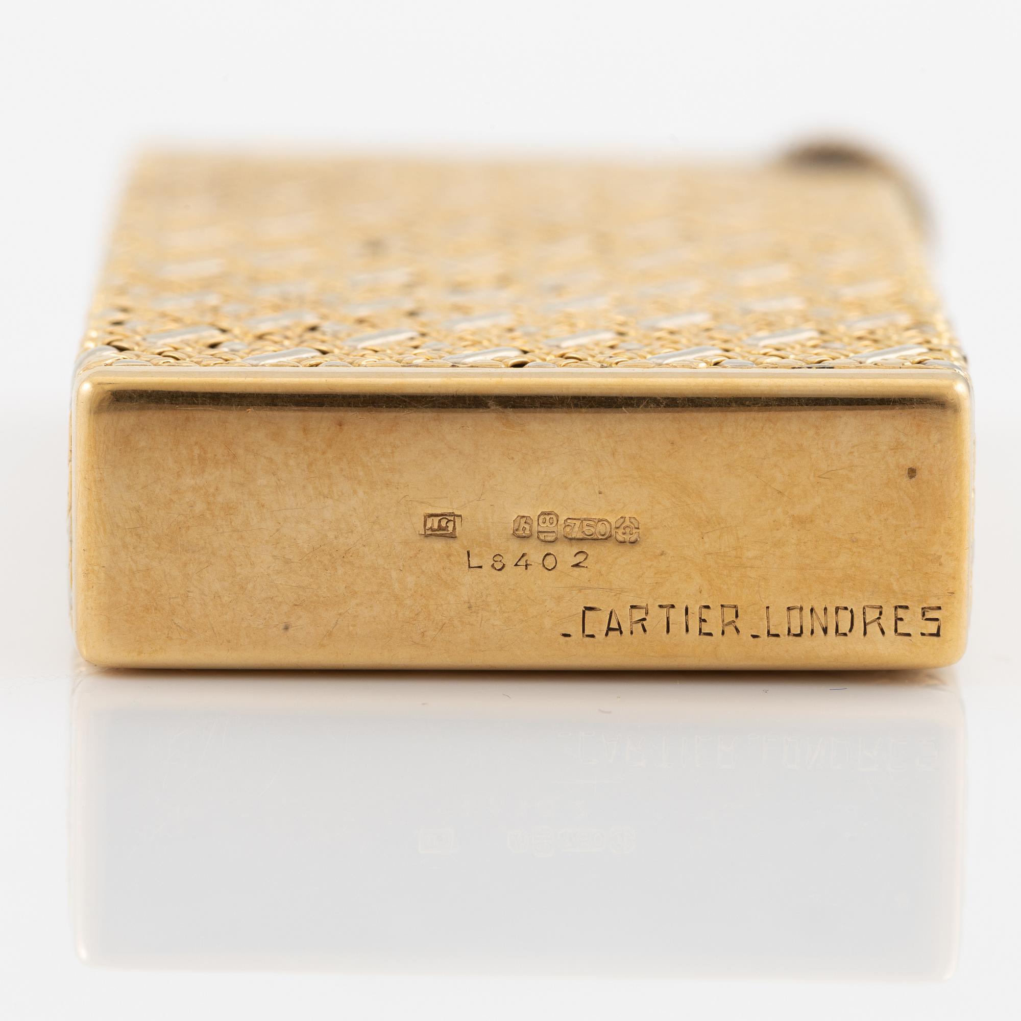 Cartier, lighter, 18K gold.
