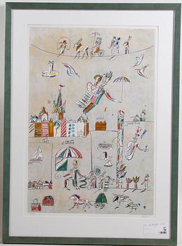 Madeleine Pyk · PYK, MADELEINE, litografi, sign o numr 213/380.