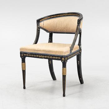 A Late Gustavian armchair, around 1800.