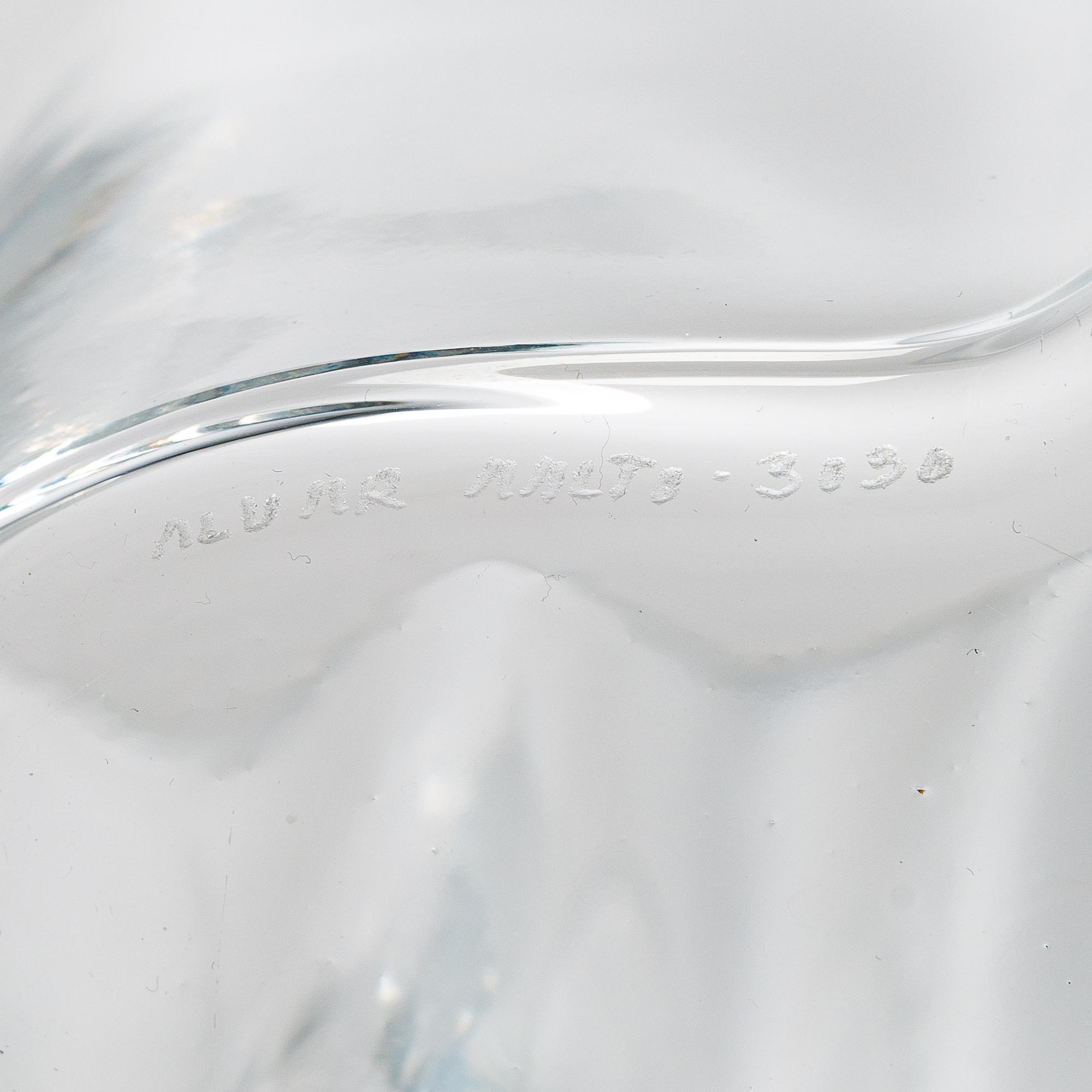 Alvar Aalto, Two glass vases for Iittala, signed Alvar Aalto - 3030.