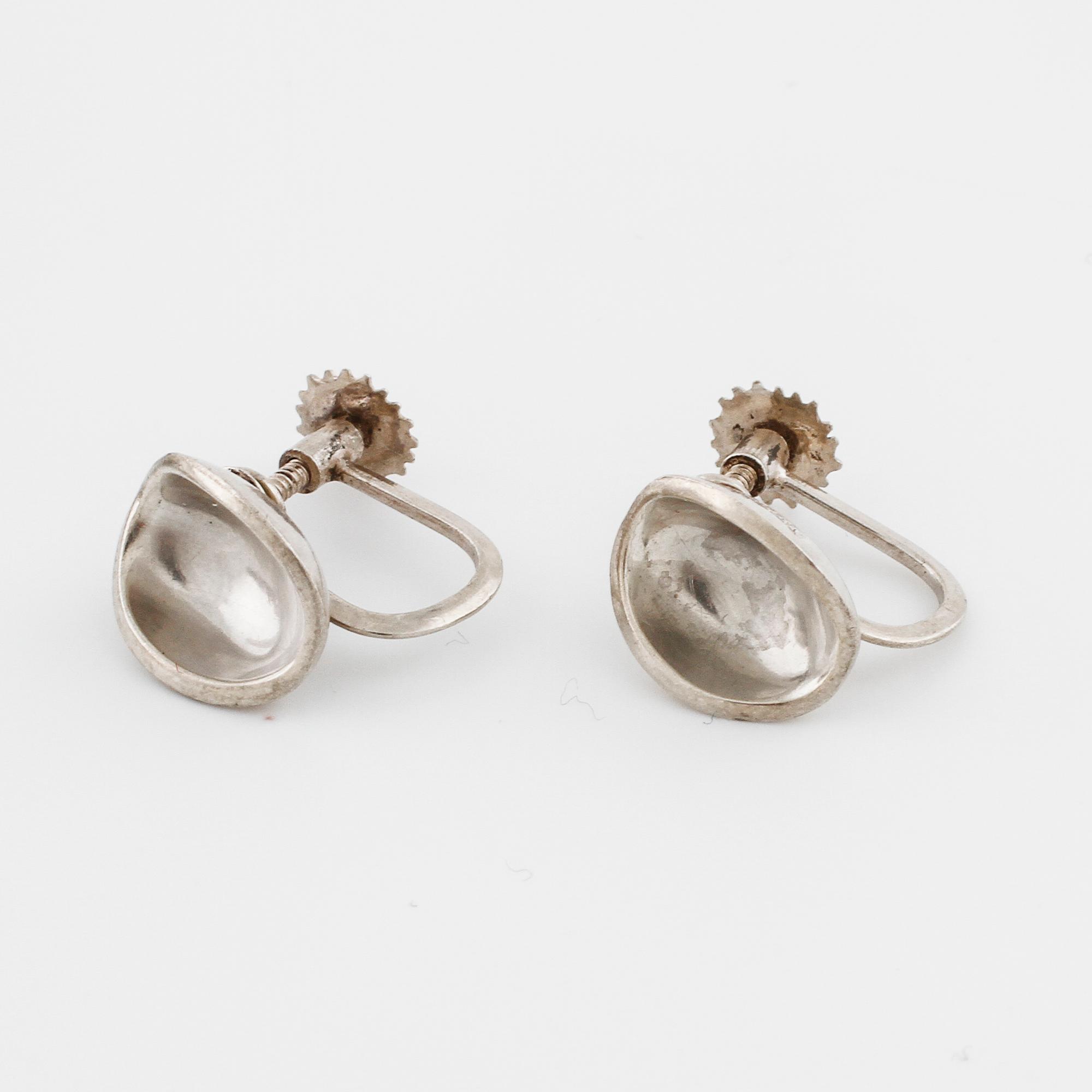 ATELJÉ STIGBERT, Stockholm, 1953, örhängen, samt collier från Danmark.