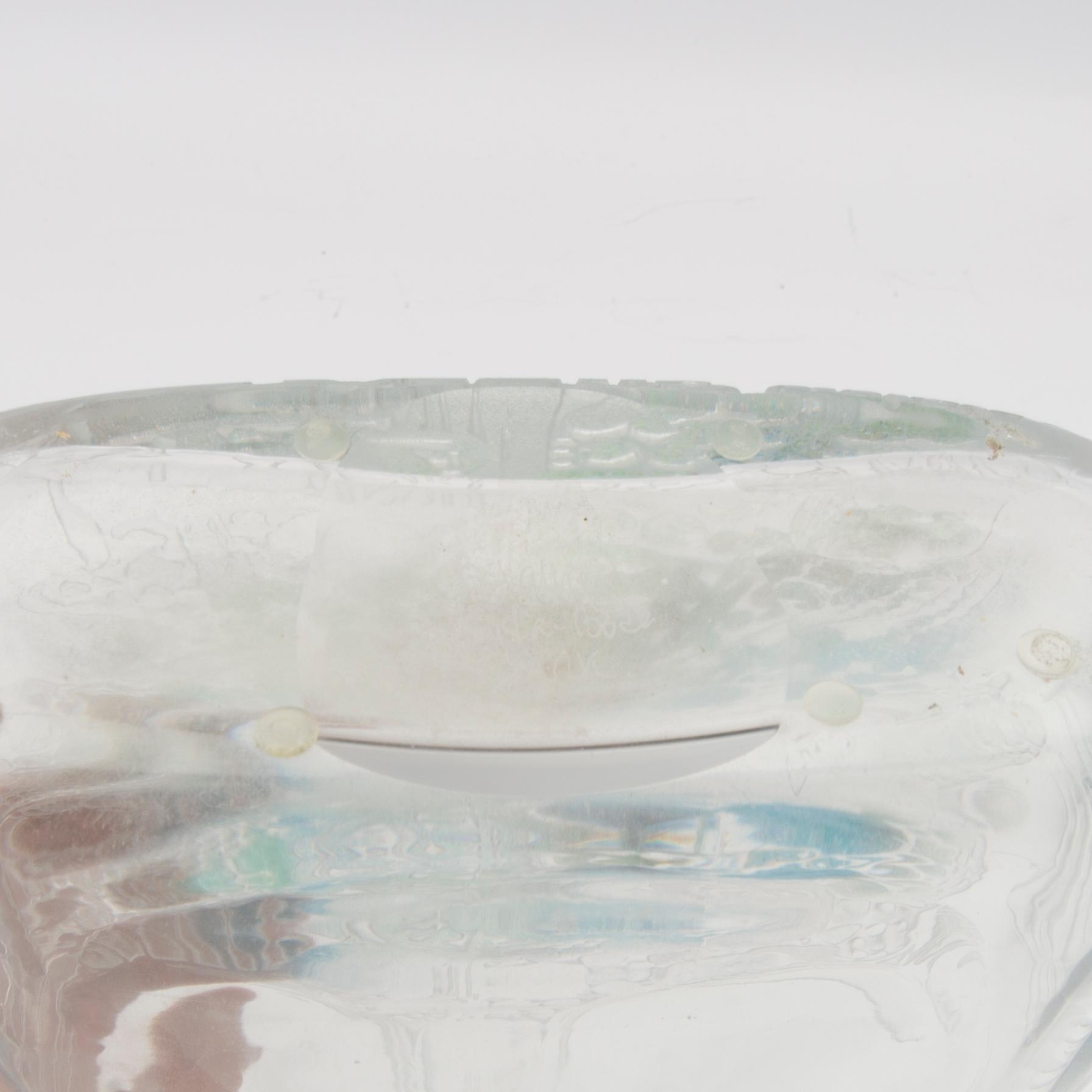 Bertil Vallien, flaska/skulptur signerad unik Kosta Boda.