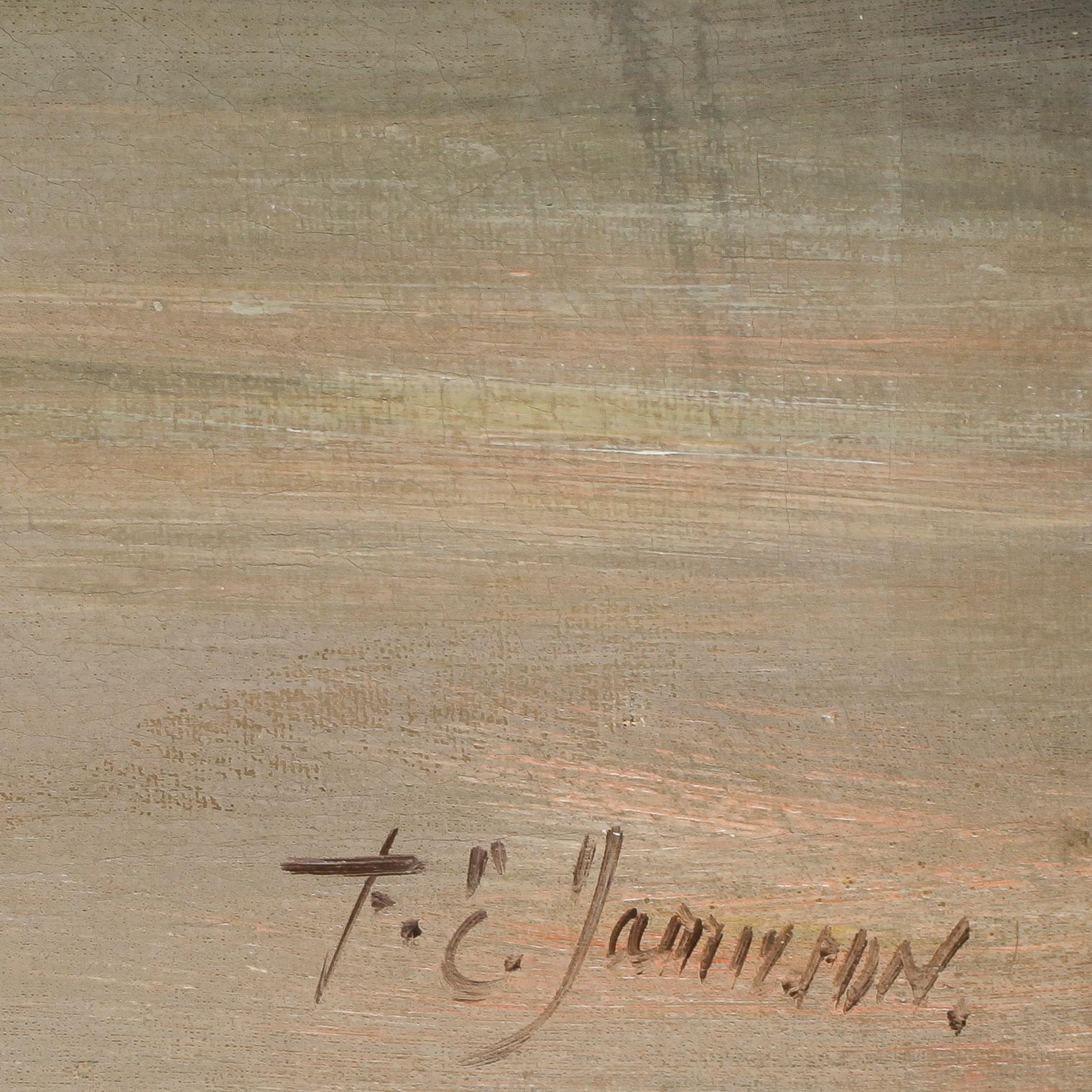 FRANCIS E JAMIESON, olja på duk, signerad.