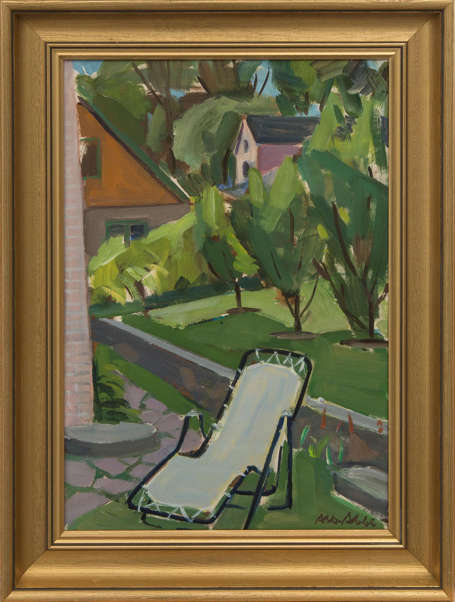 ALBERT ABBE, olja på duk, signerad.