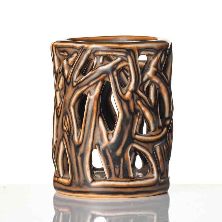 Axel Salto, a stoneware vase, Royal Copenhagen, Denmark 1961, model 21472.