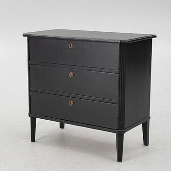 A Gustavian style chest of drawers, second half of the 20th century.