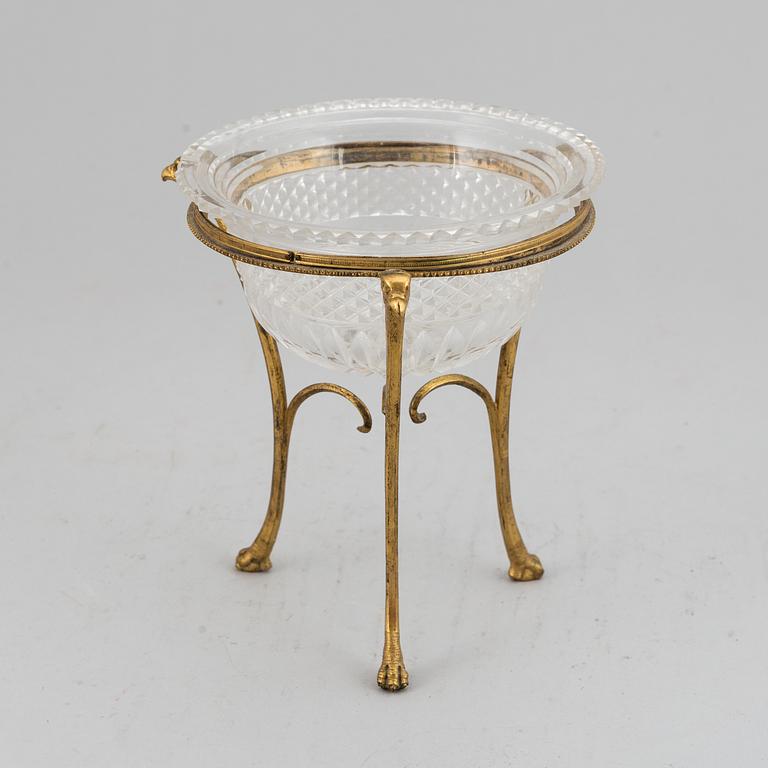 A Empire style bowl on stand, circa 1900.