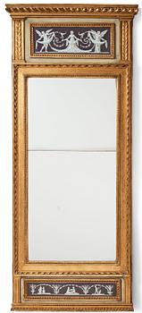 95. A late Gustavian mirror.