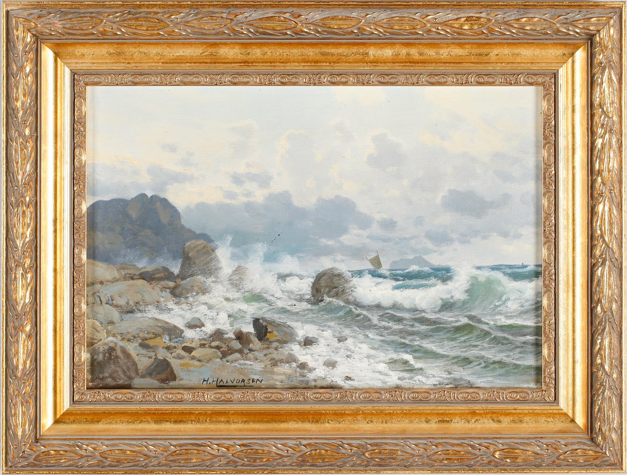 HALVOR HALVORSEN, olja på duk, signerad.