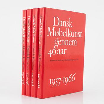 Books, volume I-IV '40 years of Danish furniture design'.