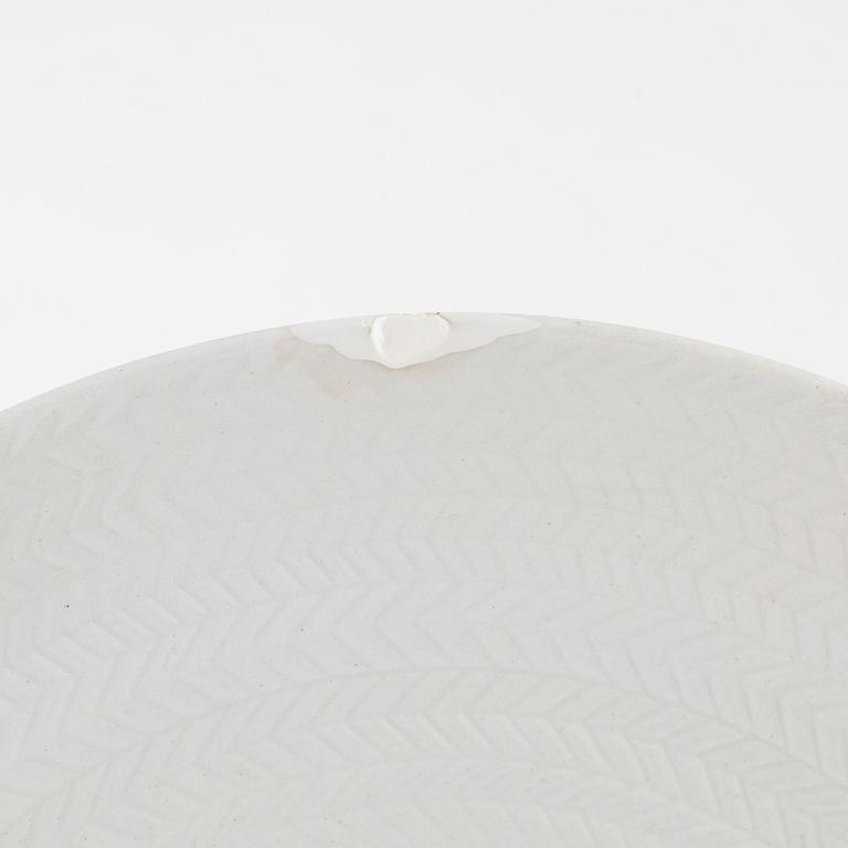 Hertha Bengtson, matservis, flintgods, ca 80 delar, "Blå eld", Rörstrand.