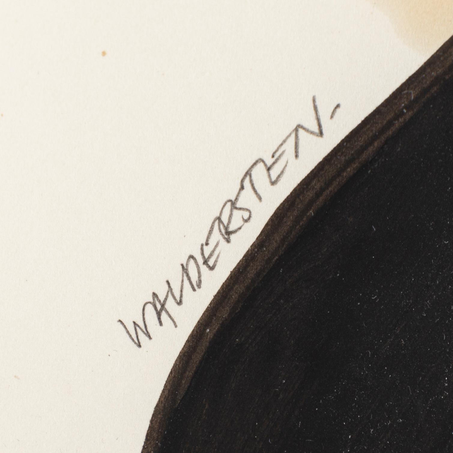 JESPER WALDERSTEN, olja på papper, signerad.