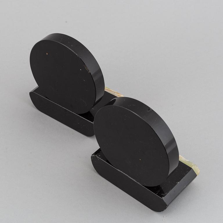 A pair of art déco book ends, 1920/30.