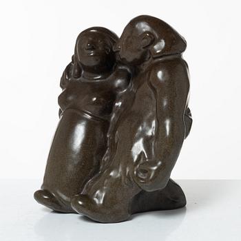 Åke Holm, a stoneware sculpture, Höganäs.