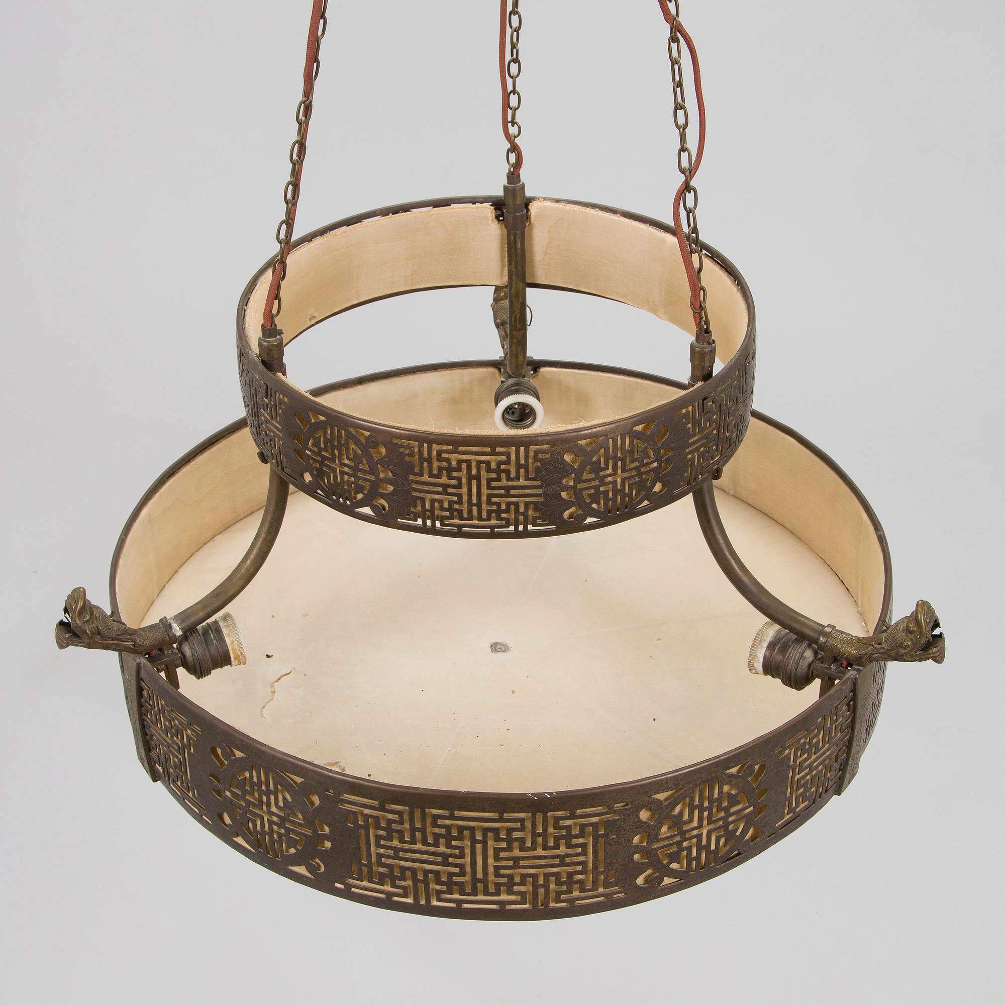 Taklampa, Kina 1900-talets första hälft/ mitt.