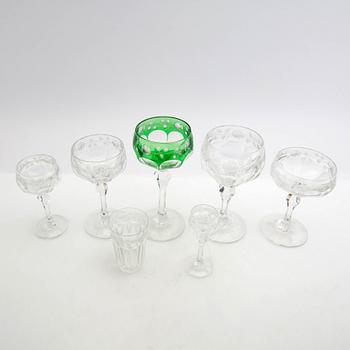 Glass service, 81 pieces, second half of the 20th century.