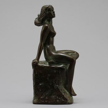 CARIN NILSON, skulptur, brons, sign o dat 1944, A Petersson fud.