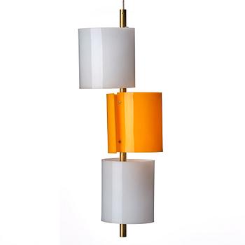 Hans Bergström, a ceiling lamp, model "C-1131", ateljé Lyktan, Sweden 1950-60s.