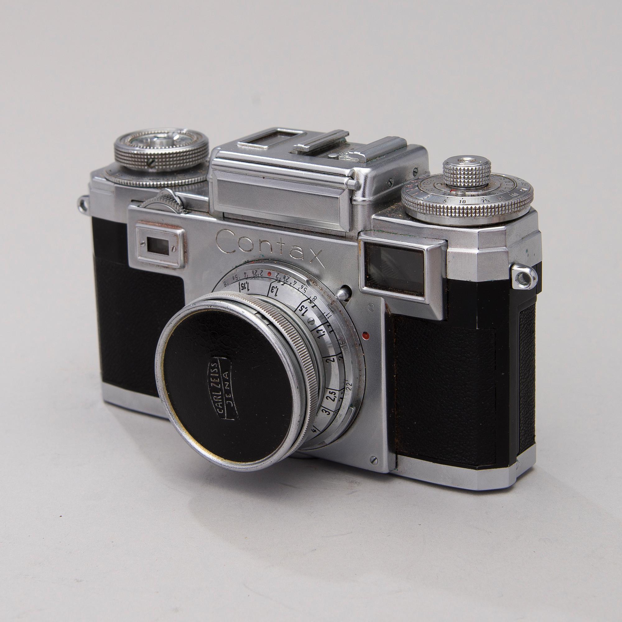 KAMERA, Zeiss ikon Contax, linssejä sekä lisävarusteita.