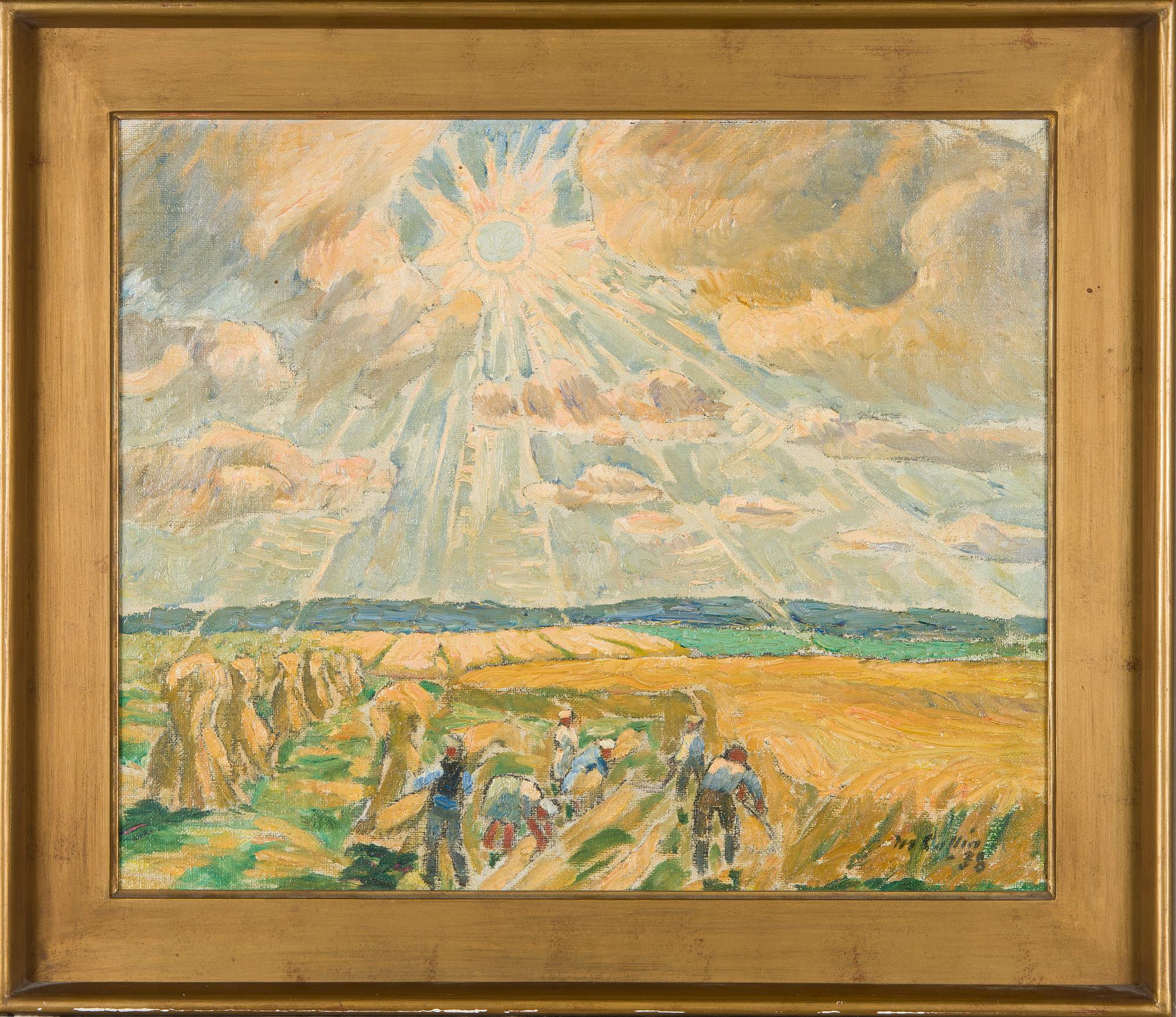 Marcus Collin, Sadonkorjuu pellolla.