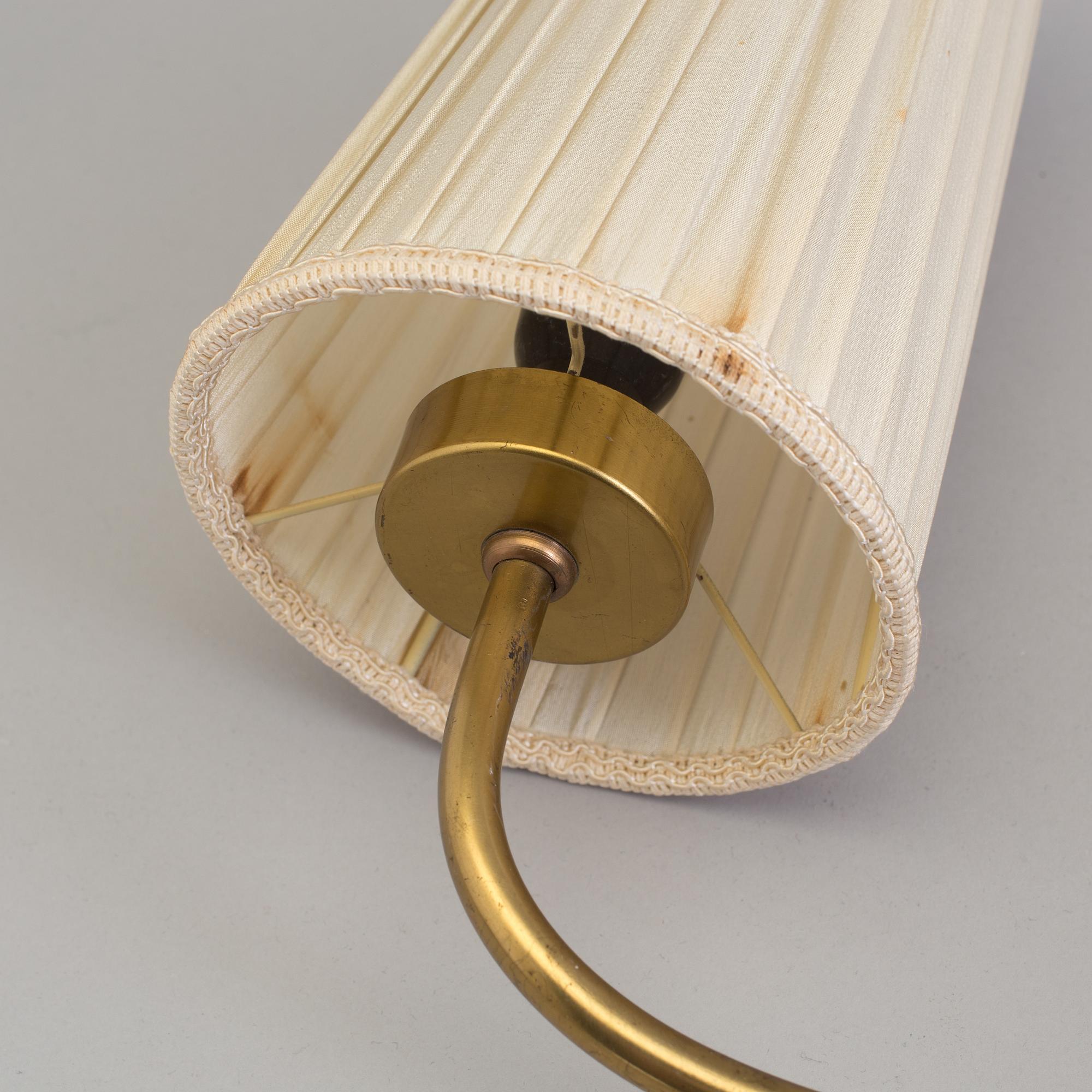 EINAR BÄCKSTRÖM, a pair of brass wall lights, Malmö, 1940's.