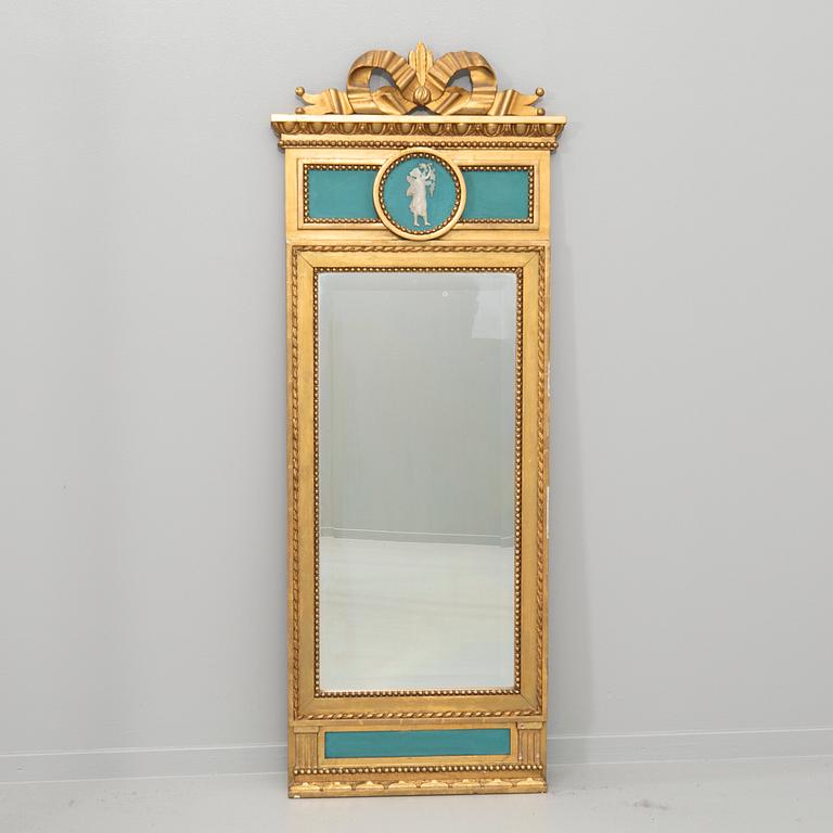 Mirror, late Gustavian, 19th century.