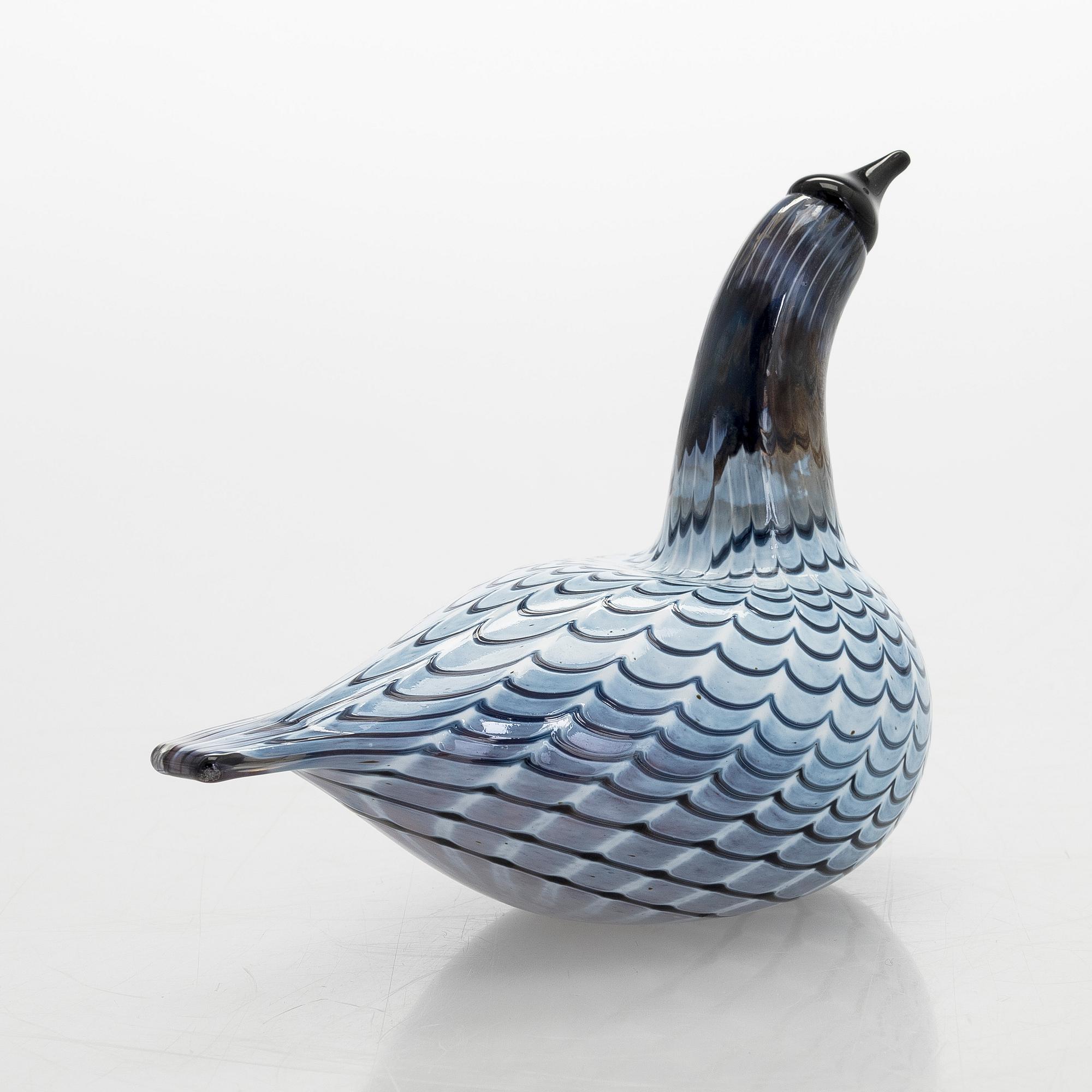 Oiva Toikka, A glass bird 'Diver', signed O. Toikka Nuutajärvi.