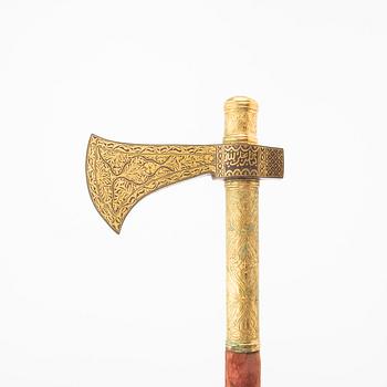 A Tabor, an ottoman axe, indo persian region, 19th or early 20th Century.