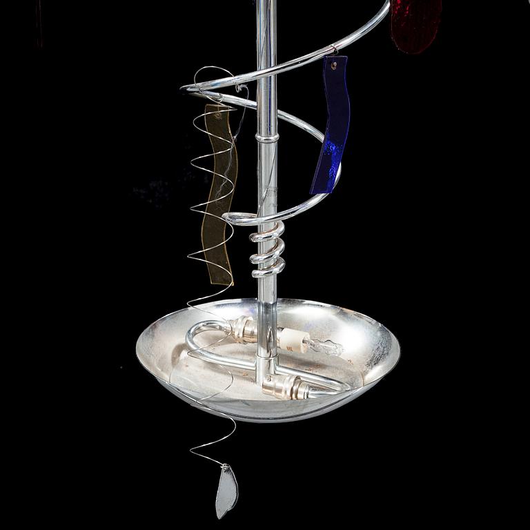 A late 20th century ceiling lamp, probably by Toni Cordero for Artemide, Italy.