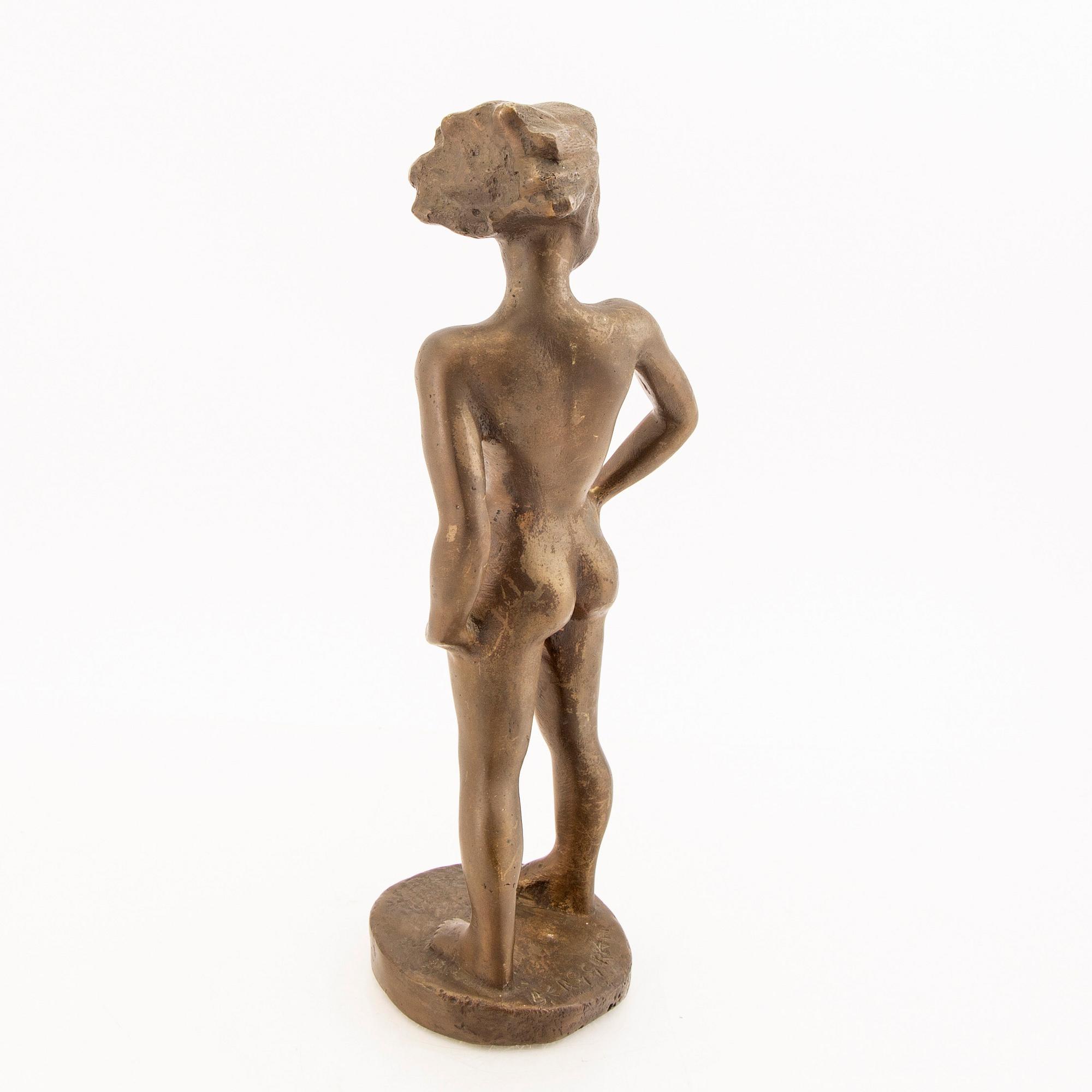 Sigge Berggren, skulptur, brons, signerad.