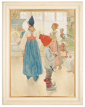 Carl Larsson, "Nu är det jul igen" / "Julafton".