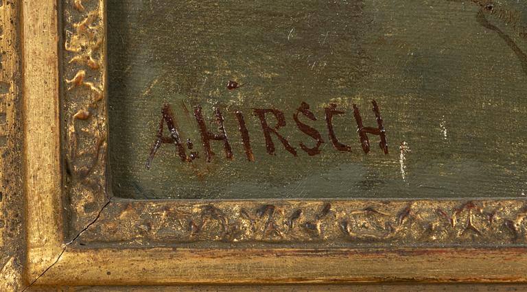 Adolf Hirsch, Alplandskap med fors.