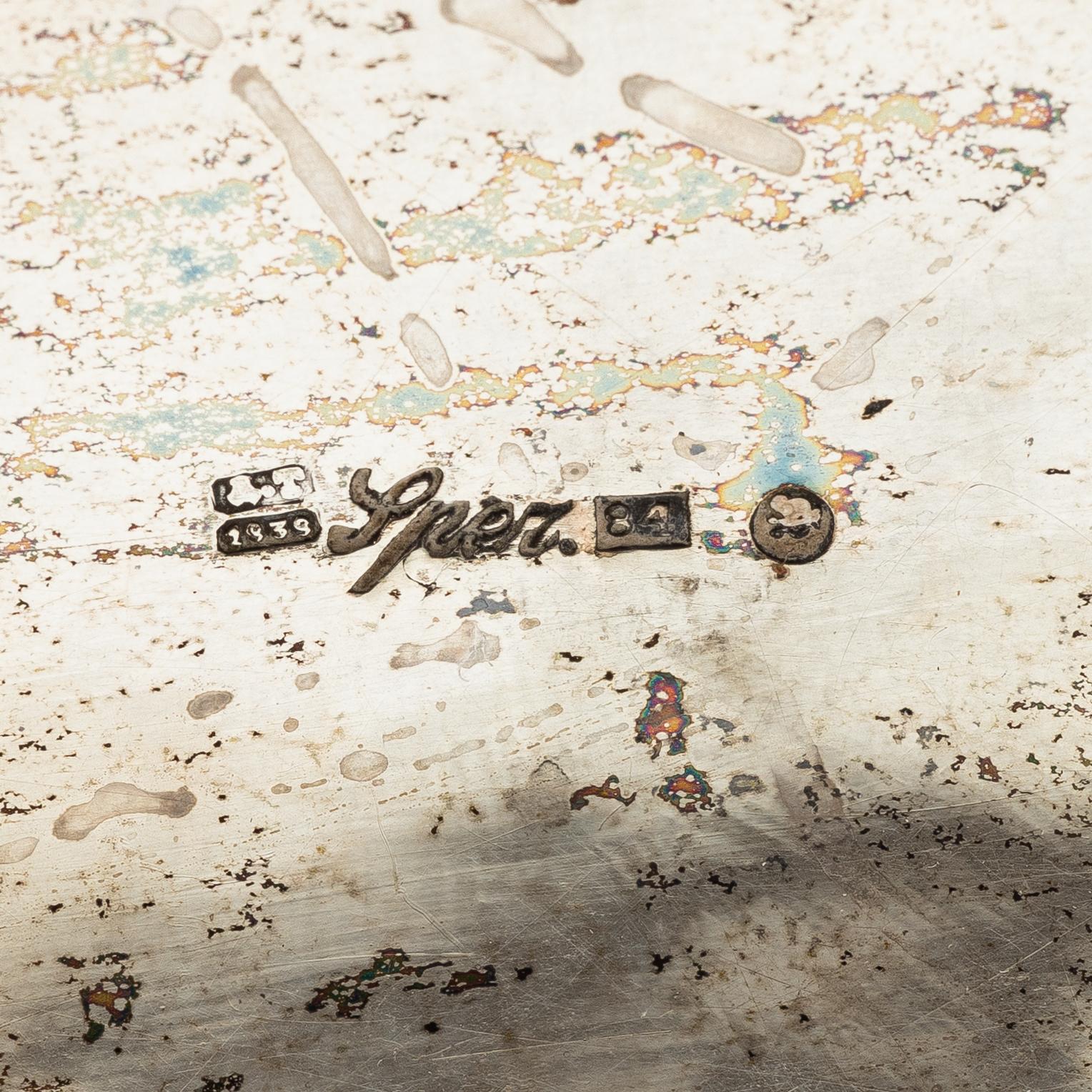 Adolf Sper, skål, silver, S:t Petersburg 1839.