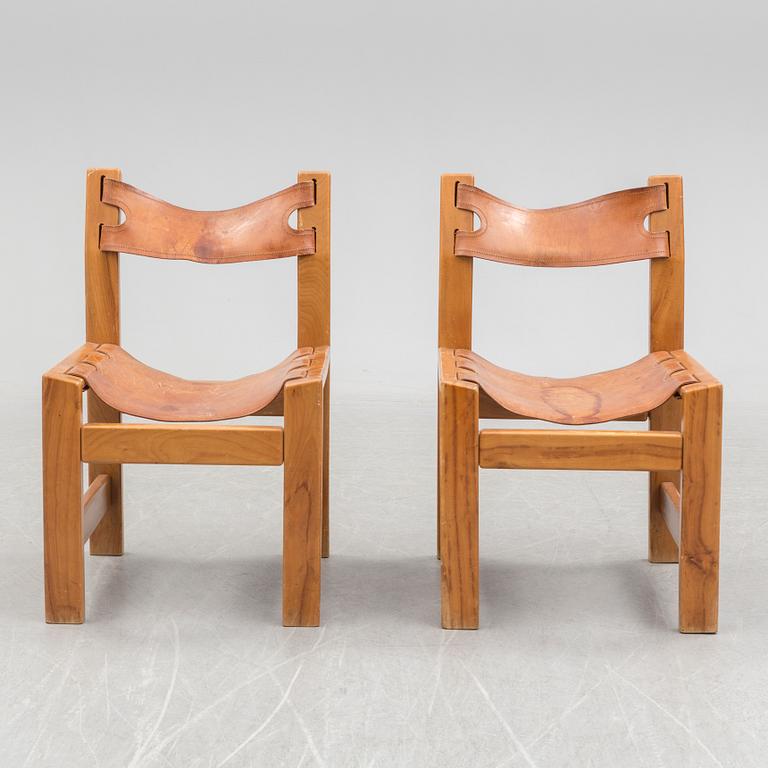 Six French 1960s chairs.