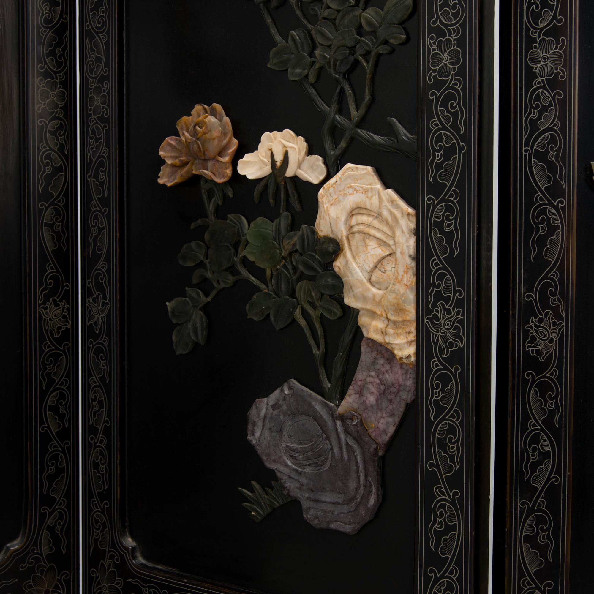 Vikskärm, 6 delar, Kina 1900-talets första hälft.