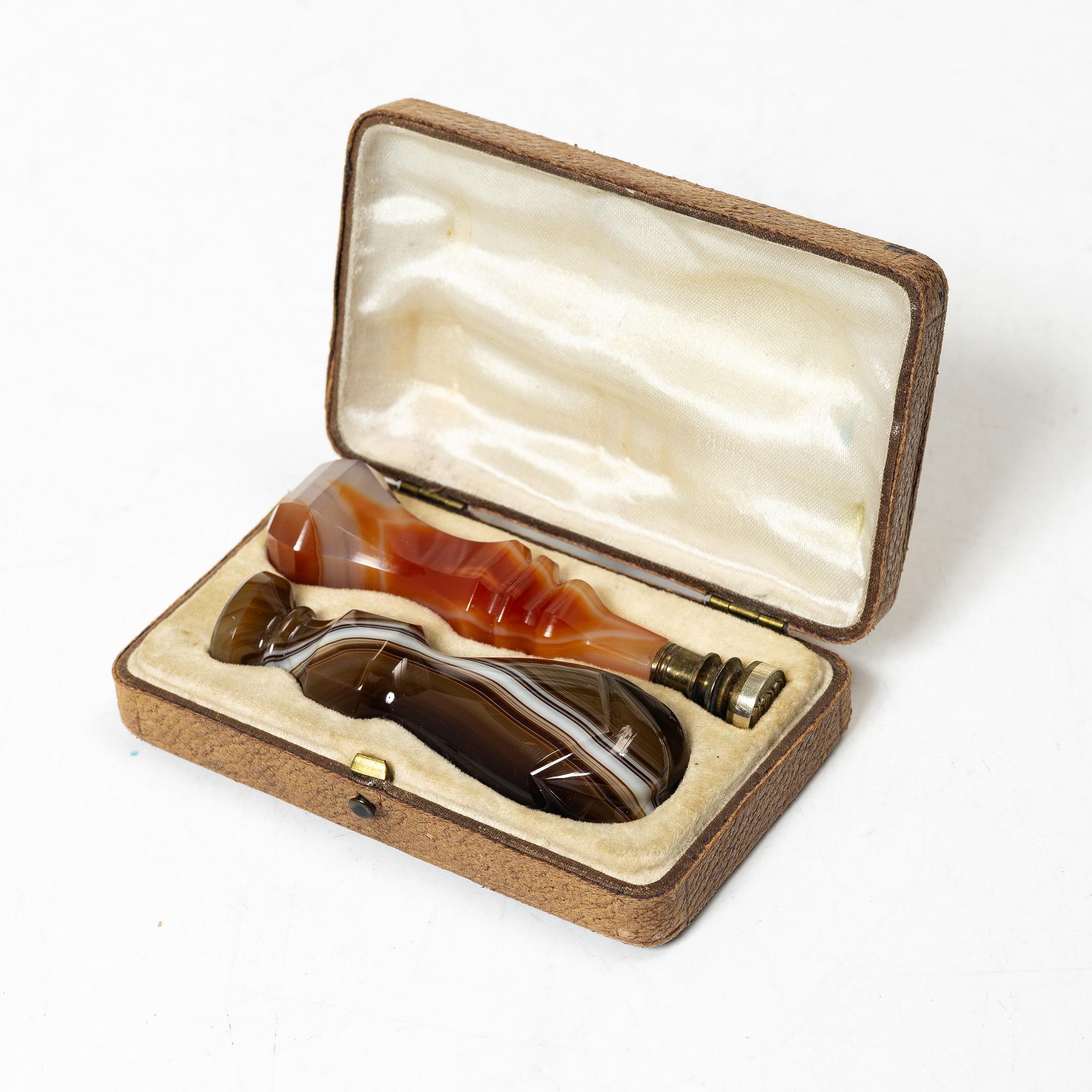 Two agate seals, Sweden, late 19th century.