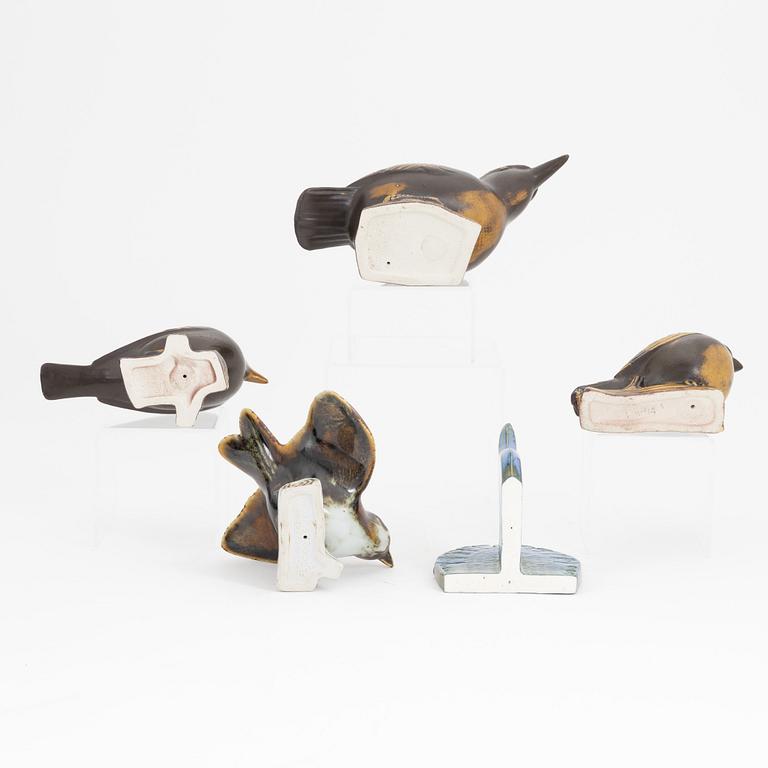 Sven Wejsfelt, figuriner, 5 st, Gustavsberg.