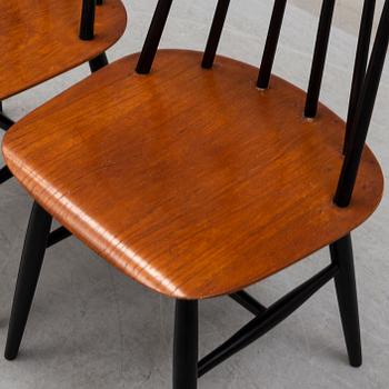 ILMARI TAPIOVAARA, A set of eight Fanett chairs, Edsbyverken 1960.