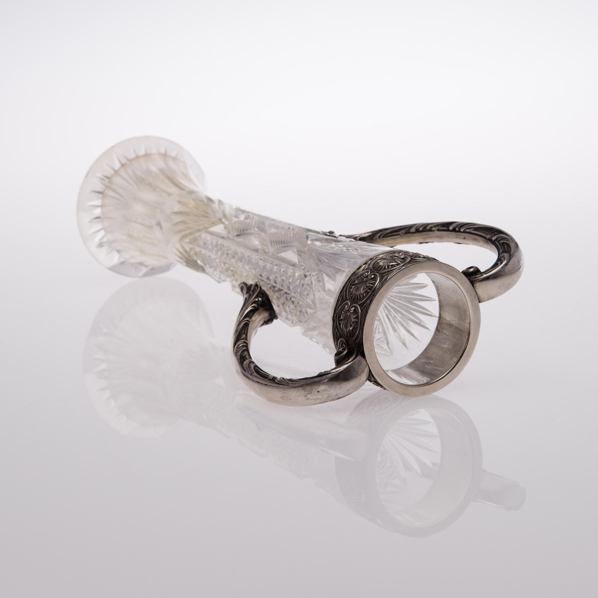 VAS, slipat glas och silver, 15 Artellen Moskva 1915-17,