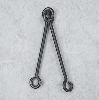 Erik Höglund, chandelier, glass and iron, second half of the 20th century.